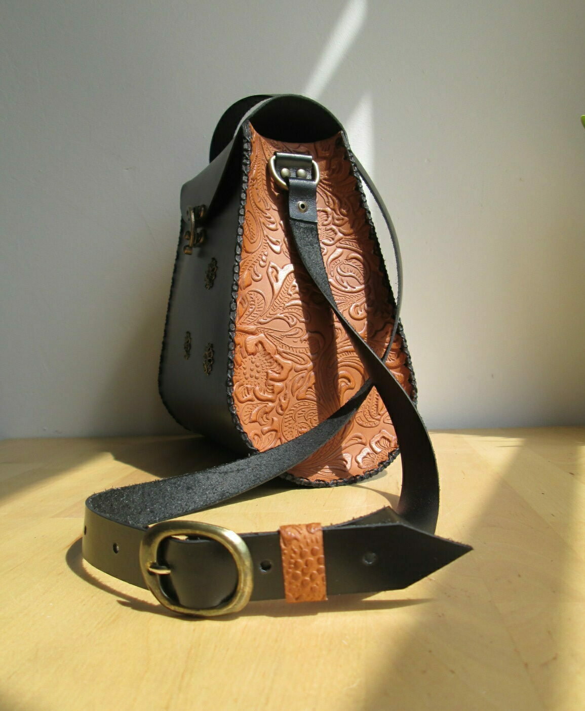 Sac cuir artisanat lyon