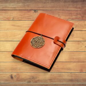 carnet cuir perpétuel artisanat lyon pièce unique